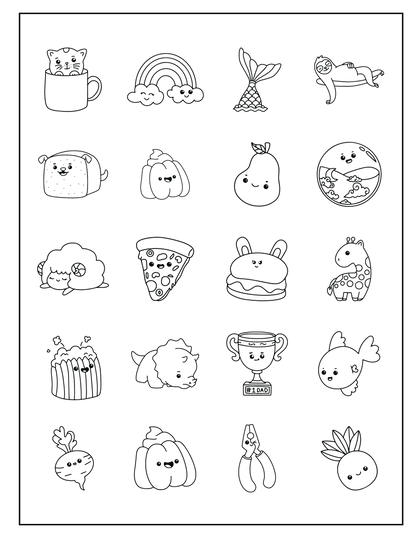 How To Draw 101 Cute Stuff Homeschool Art Drawing Book