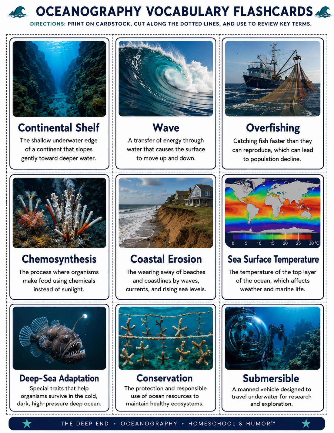 The Deep End: Oceanography Unit Study for Grades 6–12 - Homeschool and Humor