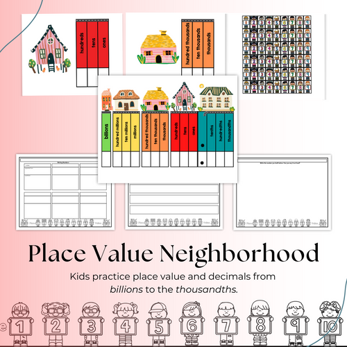 Place Value Houses Neighborhood Bundle