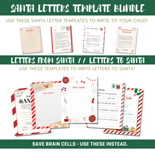 Load image into Gallery viewer, Santa Letters Templates Pack