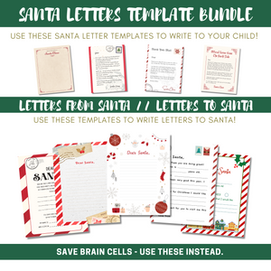 Santa Letters Templates Pack