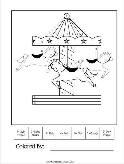 Color Carousel: Color By Number Set