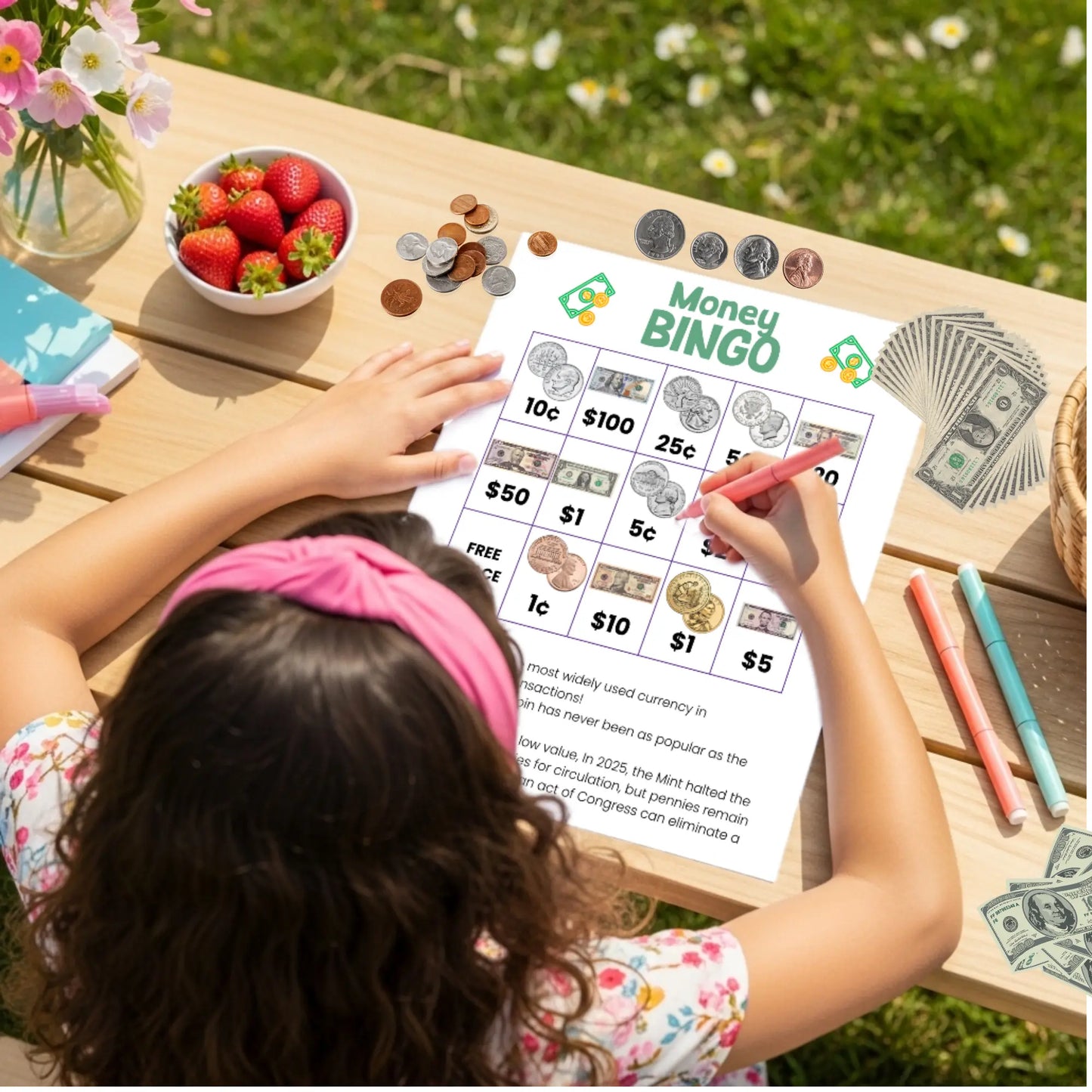 Money Bingo Cards for Kids Homeschool and Humor