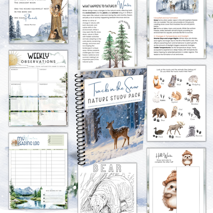 Tracks in the Snow: A Winter Nature Study For Homeschoolers