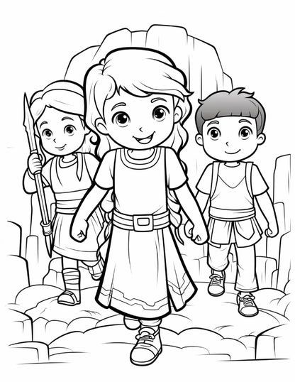 300 Kids Bible Coloring Pages