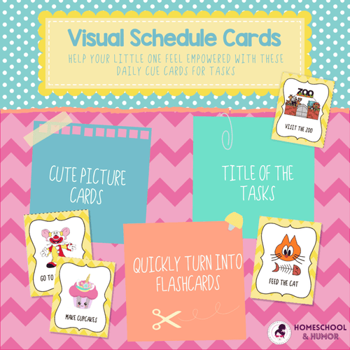 152 Daily Visual Schedule Task Cards