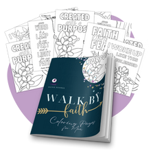 Load image into Gallery viewer, Walk by Faith Coloring Pages for Mom