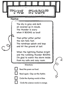 Weather Poetry Pack