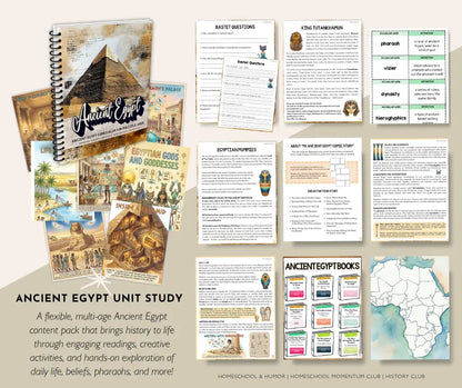 Ancient Egypt Unit Study Homeschool and Humor