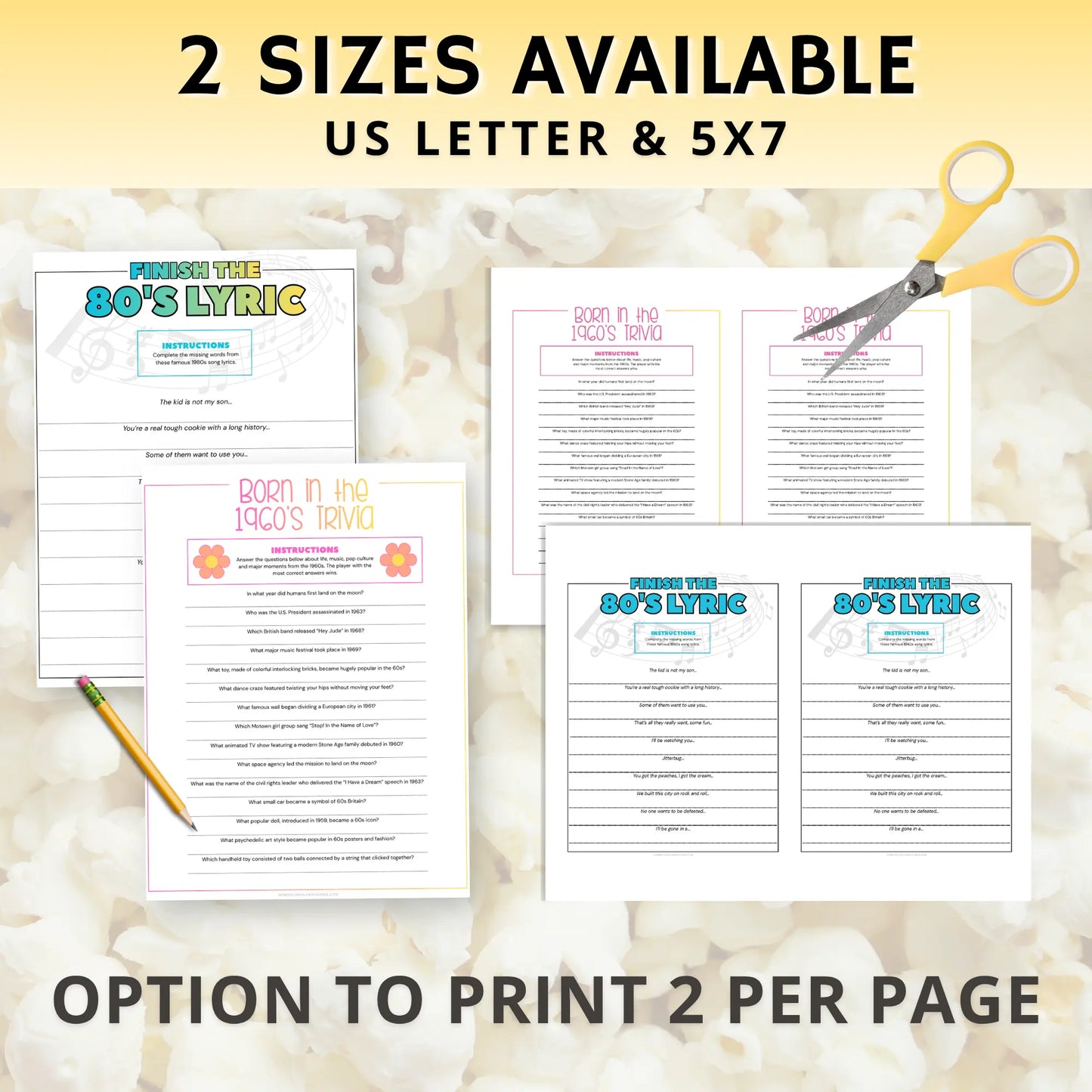 Through the Decades Trivia Questions and Answers Printable Homeschool and Humor