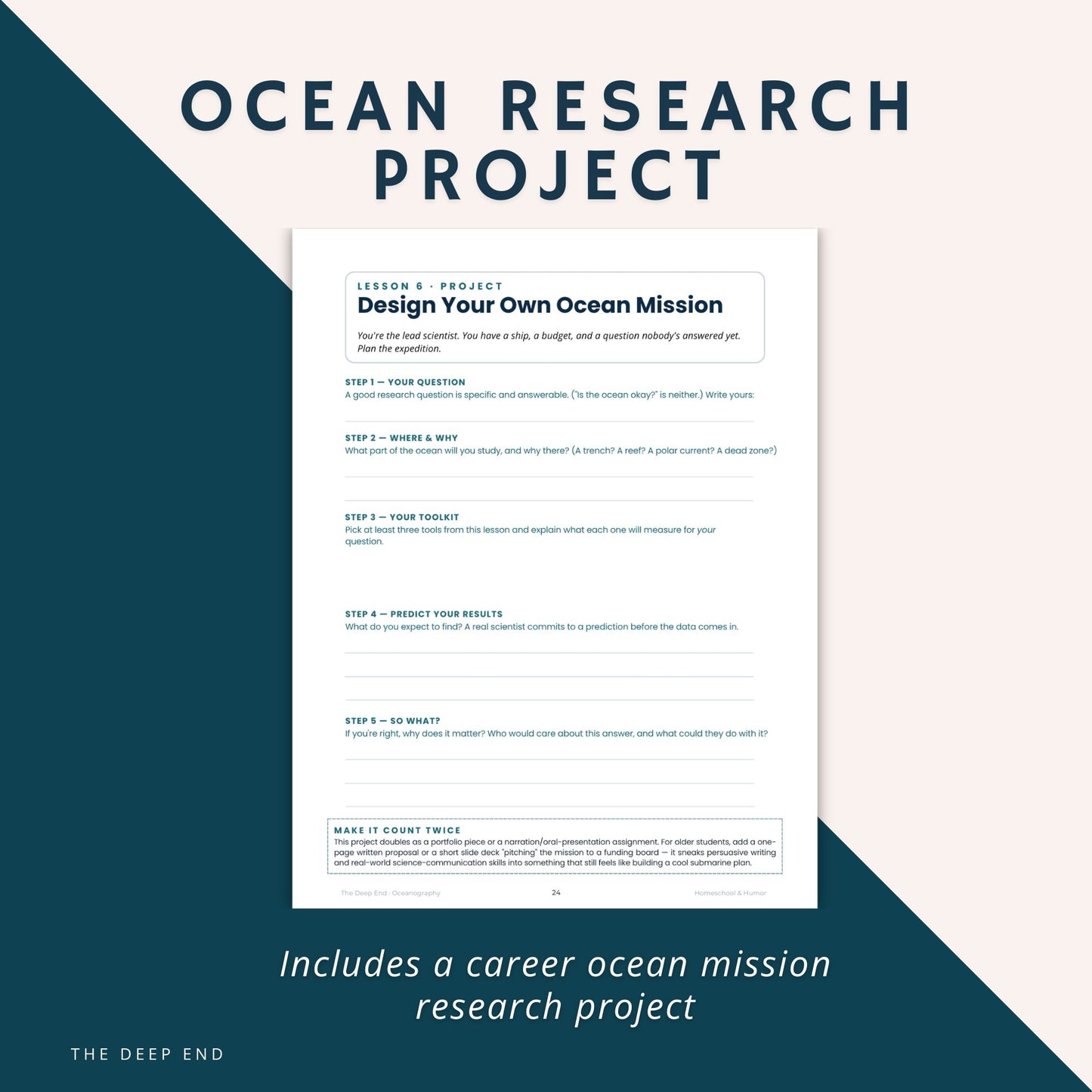 The Deep End: Ocean Unit Study for Grades 6–12 - Homeschool and Humor