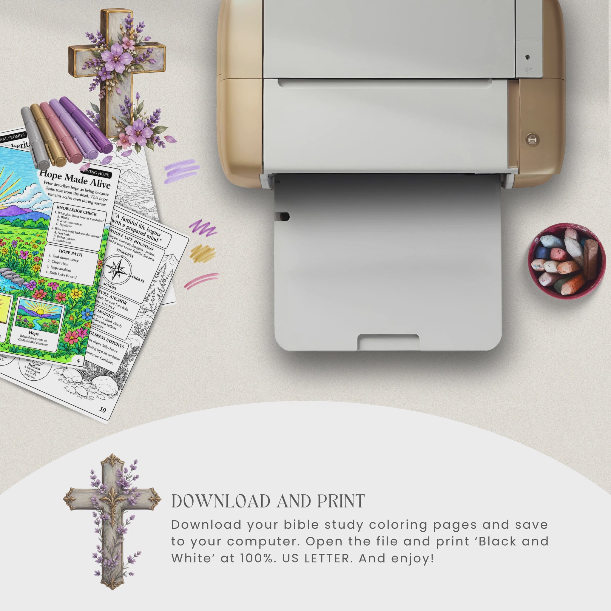 printable Bible study coloring pages for Christian homeschool