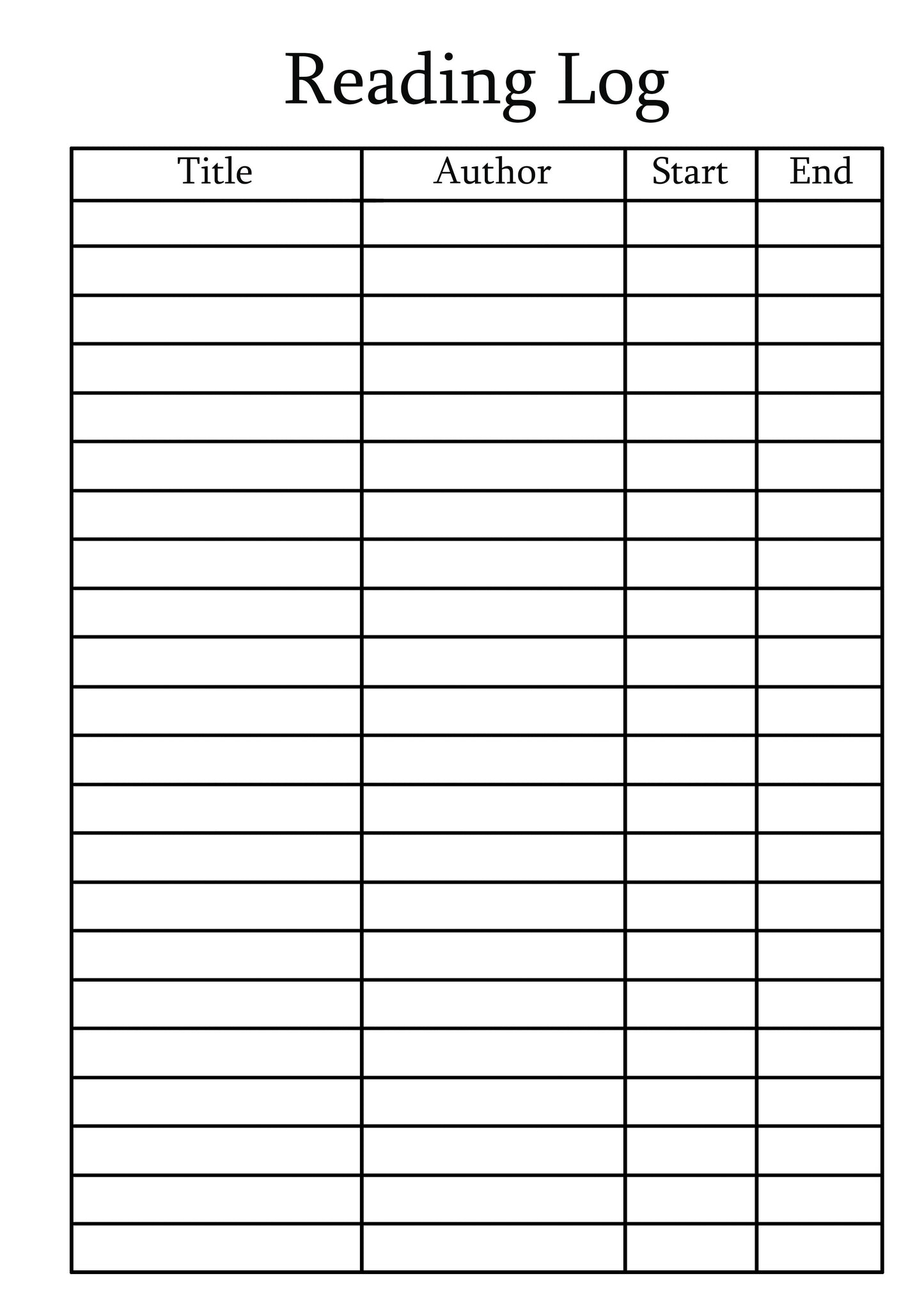 Reading Logs | Reading Planners