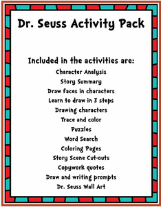Dr. Seuss Activity Pack