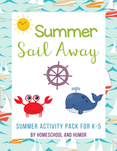 Load image into Gallery viewer, Summer Sail-Away Activity Pack