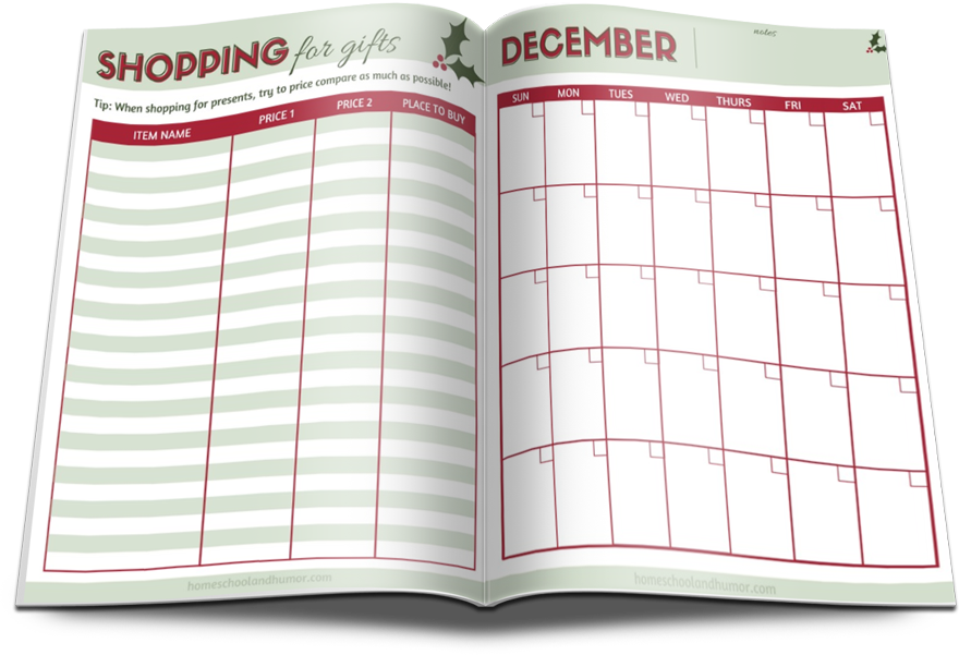 Christmas Holiday Color Planner